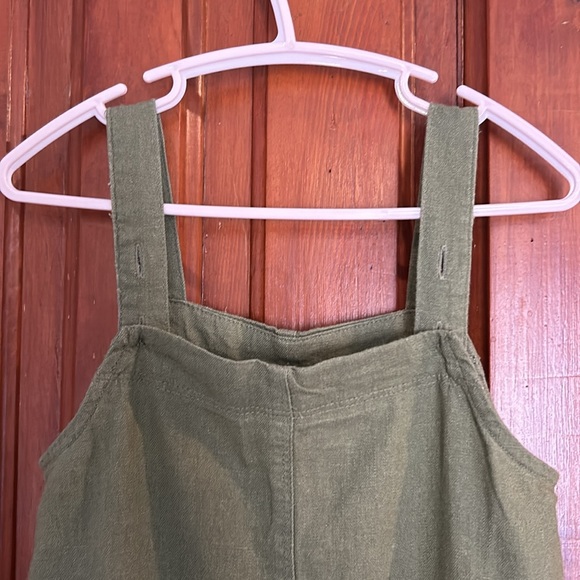 Old Navy green linen romper size 5T unworn - Picture 3 of 4